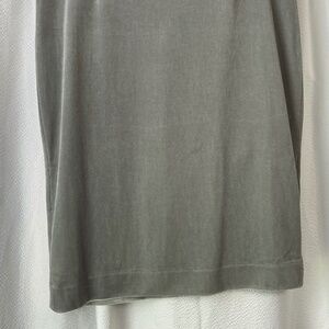 Grey velvet skirt